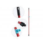 Blanca - Palo de metal para escoba o fregona universal con adaptador sp 140 cm