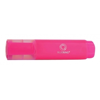 Bluering 1424 - Rotulador fluorescente, punta biselada, color rosa