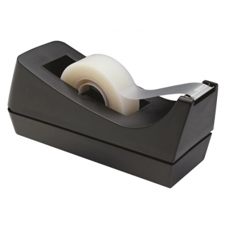 Bluering 23381 - Portarrollo de sobremesa, para cintas de 33 mt, negro