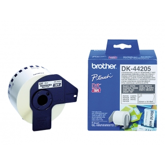 Brother DK-44205 - Etiqueta, papel térmico removible, 62 mm x 30.48 metros
