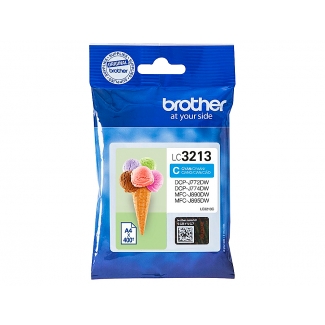 Brother LC3213 - Cartucho de tinta original, LC3213C, cían