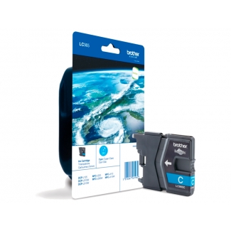 Brother LC985 - Cartucho de tinta original, LC985CBP, cían