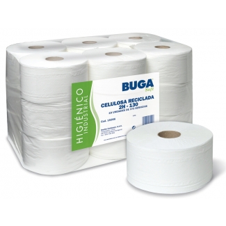 Buga 309154 - Papel higiénico, rollo de 90 mm x 130 mt