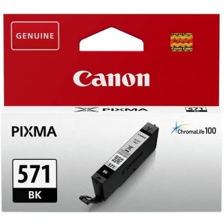 Canon CLI-571 BK - Cartucho de tinta original 0385C001, negro