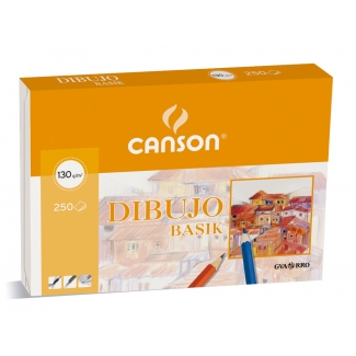 Canson Basik 200400734 - Láminas de dibujo, sin recuadro, 325 x 460 mm, 130 gramos