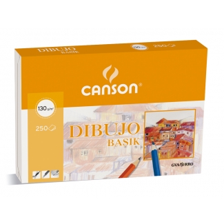 Canson Basik 200400737 - Láminas de dibujo, sin recuadro, 230 x 325 mm, 130 gramos