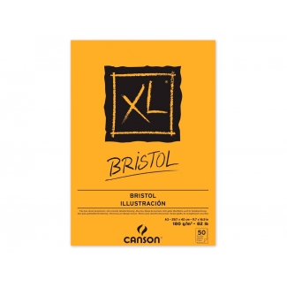 Canson C400039173 - Láminas de dibujo lineal, sin recuadro, bloc encolado, A3, 50 hojas, 180 gramos