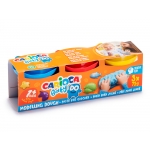 Carioca Baby Dough 43179 - Pasta para modelar, pack de 3 botes de 75 g