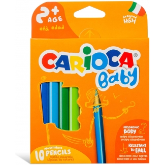 Carioca Baby - Lápices de colores, caja de 10 colores