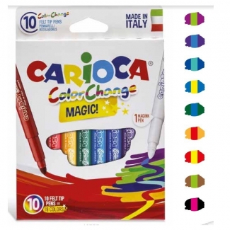 Carioca Colorchange Magic - Rotuladores de colores, caja de 10 colores