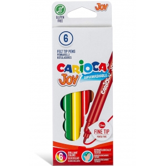 Carioca Joy - Rotuladores de colores, caja de 6 colores