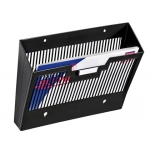 Cep 123 - Expositor mural, plástico, A4 y folio, color negro