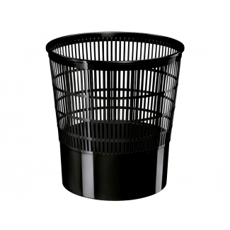 Cep - Papelera de plástico, 16 litros, color negro