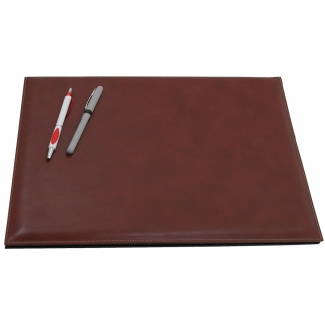 Csp - Vade de sobremesa doble, poilipiel, 43 x 33 cm, color marrón