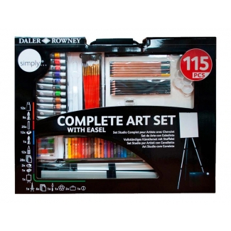 Daler Rowney D196500604 - Estuche de pintura, set completo para artista, con 115 piezas