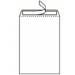 Distrimar DBL21 - Bolsa C4, tamaño 229 x 324 mm, solapa tira de silicona, color blanco, caja de 250 unidades