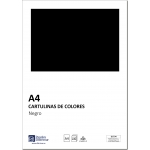 Distrimar DCT04 - Paquete de 100 cartulinas, A4, 180 gr/m2, color negro