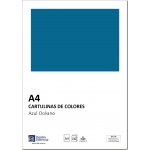 Distrimar DCT05 - Paquete de 100 cartulinas, A4, 180 gr/m2, color azul océano
