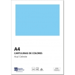 Distrimar DCT06 - Paquete de 100 cartulinas, A4, 180 gr/m2, color azul celeste