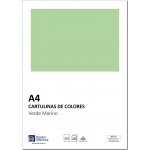 Distrimar DCT13 - Paquete de 100 cartulinas, A4, 180 gr/m2, color verde marino