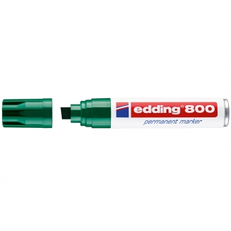Edding 800 - Rotulador permanente, punta biselada, color verde