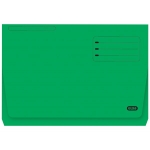 Elba Gio Pocket - Subcarpeta de cartulina, Folio, 320 gr/m2, color verde, con bolsa y solapa