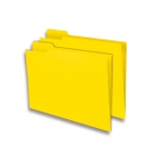Elba Gio - Subcarpeta de cartulina con pestaña izquierda, folio, 250 gr/m2, color amarillo