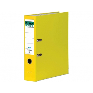 Elba Rado Chic 100022646 - Archivador de palanca, tamaño A4, lomo ancho, con rado, color amarillo