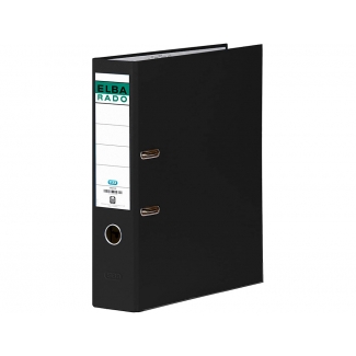 Elba Rado Chic 100022650 - Archivador de palanca, tamaño A4, lomo ancho, con rado, color negro