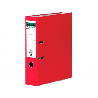 Elba Rado Chic 100022649 - Archivador de palanca, tamaño A4, lomo ancho, con rado, color rojo