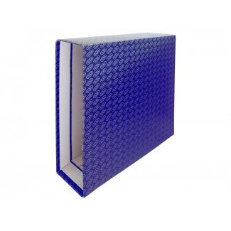 Elba Rado Chic 100580154 - Caja para archivador, tamaño A4, lomo ancho, color azul