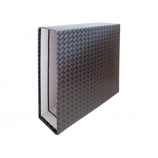 Elba Rado Chic 100580153 - Caja para archivador, tamaño A4, lomo ancho, color negro