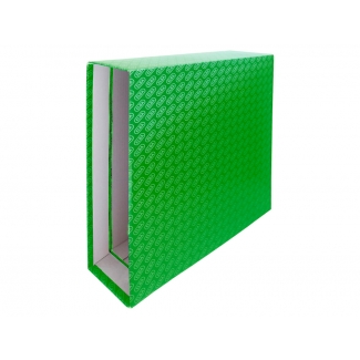 Elba Rado Chic 100580155 - Caja para archivador, tamaño A4, lomo ancho, color verde