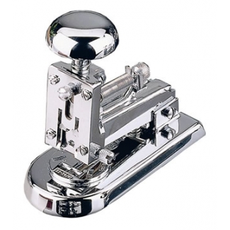 El Casco M5 - Grapadora de sobremesa, 30 hojas de capacidad, usa grapas 22/6 - 24/6, color gris cromado