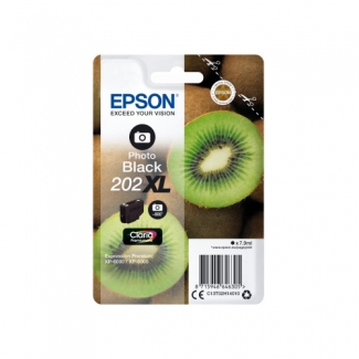 Epson 202 XL - Cartucho de tinta original, C13T02H14010, negro foto
