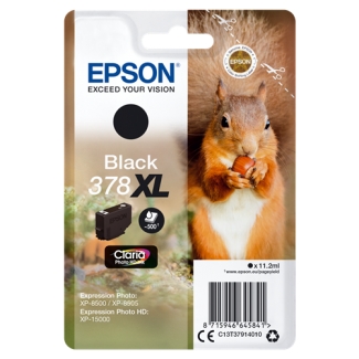 Epson 378 XL - Cartucho de tinta original, C13T37914010, negro