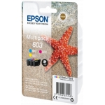 Epson 603 - Cartucho de tinta original, C13T03U54010, cían, magenta y amarillo, pack de 3