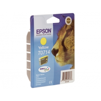 Epson T0714 - Cartucho de tinta original, C13T07144012, amarillo