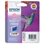 Epson T0806 - Cartucho de tinta original, C13T08064011, magenta claro