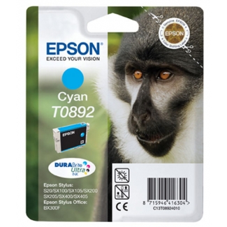 Epson T0892 - Cartucho de tinta original, C13T08924011, cían
