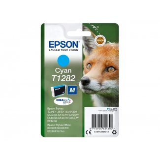 Epson T1282 - Cartucho de tinta original, C13T12824012, cían