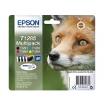 Epson T1285 - Cartucho de tinta original, C13T12854012, negro, cían, magenta y amarillo, pack de 4