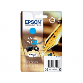 Epson T1632 XL - Cartucho de tinta original, C13T16324012, cían
