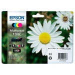 Epson T1816 XL - Cartucho de tinta original, C13T18164012, negro, cían, magenta y amarillo, pack de 4