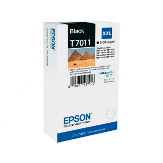 Epson T7011 XXL - Cartucho de tinta original, C13T70114010, negro