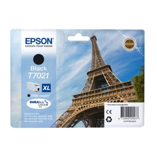 Epson T7021 XL - Cartucho de tinta original, C13T70214010, negro
