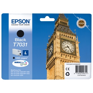 Epson T7031 L - Cartucho de tinta original, C13T70314010, negro