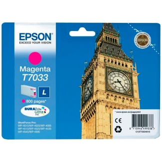Epson T7033 L - Cartucho de tinta original, C13T70334010, magenta