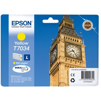 Epson T7034 L - Cartucho de tinta original, C13T70344010, amarillo