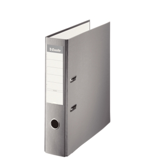 Esselte 42322 - Archivador de palanca, tamaño folio, lomo ancho, con rado, color gris